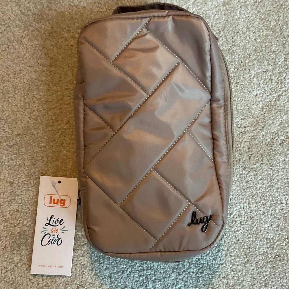 Lug Hover Cosmetic Pouch Sand Taupe NWT
